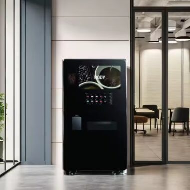 Fresh ground coffee vending machine from factory with sleek design