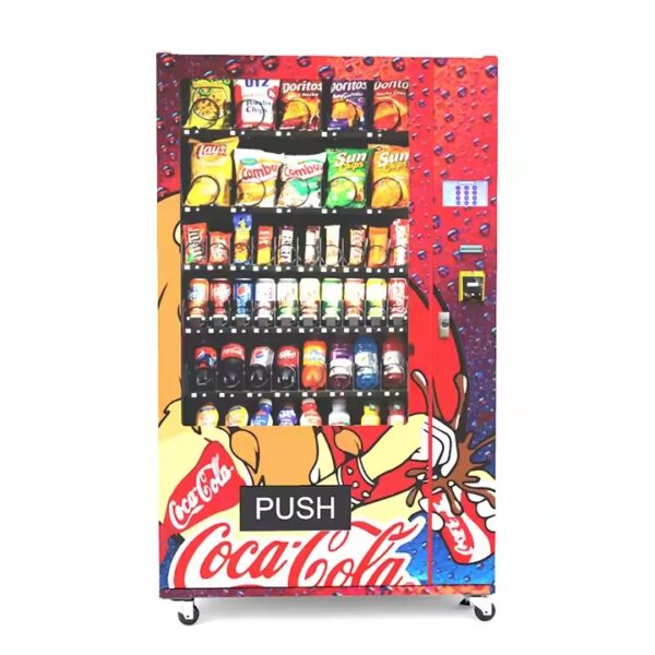 Commercial-Grade Automatic Soda Vending Machine for Business (5) Fully Automatic Factory Direct Soda Vending Machine