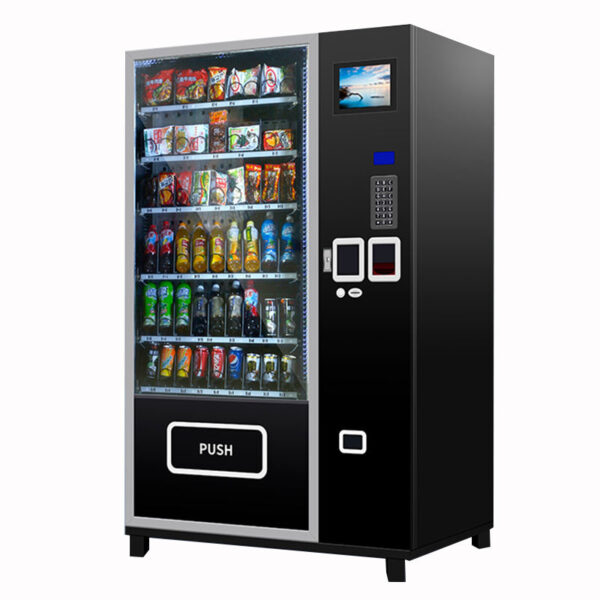 Custom commercial snack vending machine for high-traffic areas