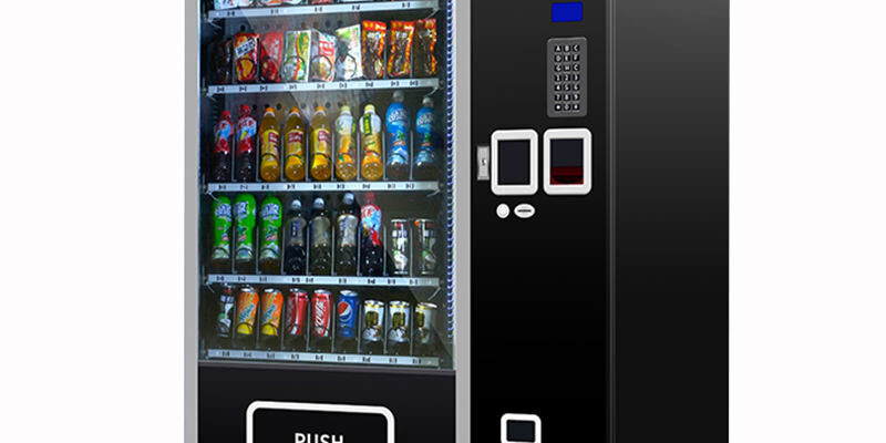 Custom commercial snack vending machine for high-traffic areas