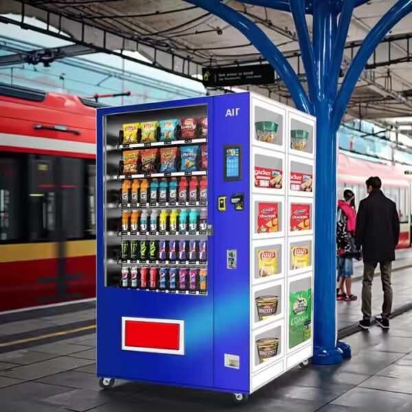 Vending machine for snacks in malls and train stations