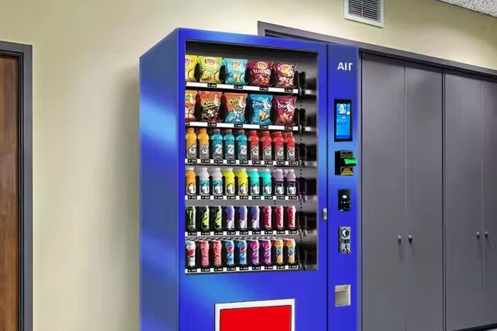 Vending machine for snacks in malls and train stations