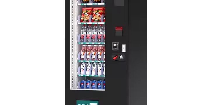Custom professional snack vending machine front view
