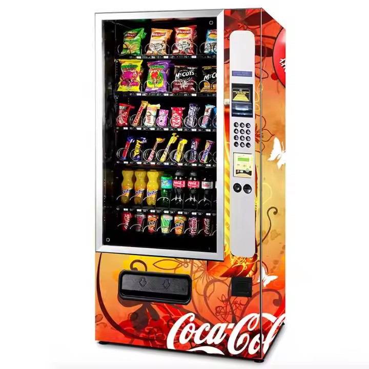 Custom Large Capacity Soda Vending Machine with Smart Display