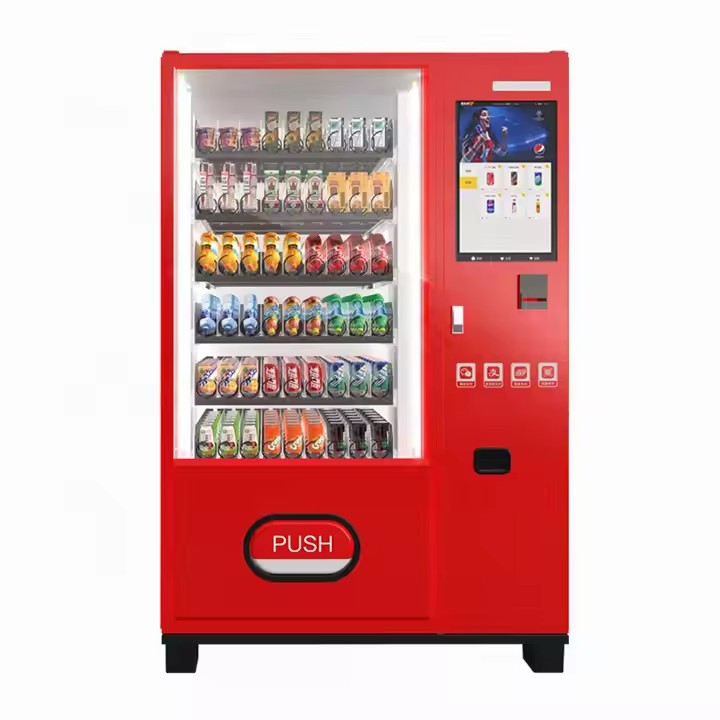 Custom Large Capacity Soda Vending Machine with Smart Display