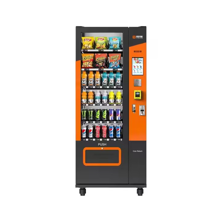 Durable snack vending machine for schools, offices, and public spaces