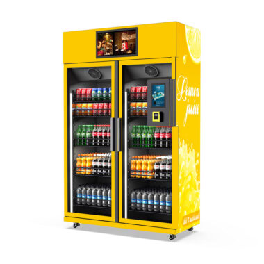 Durable snack vending machine for schools, offices, and public spaces
