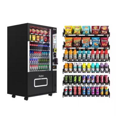Durable snack vending machine for schools, offices, and public spaces