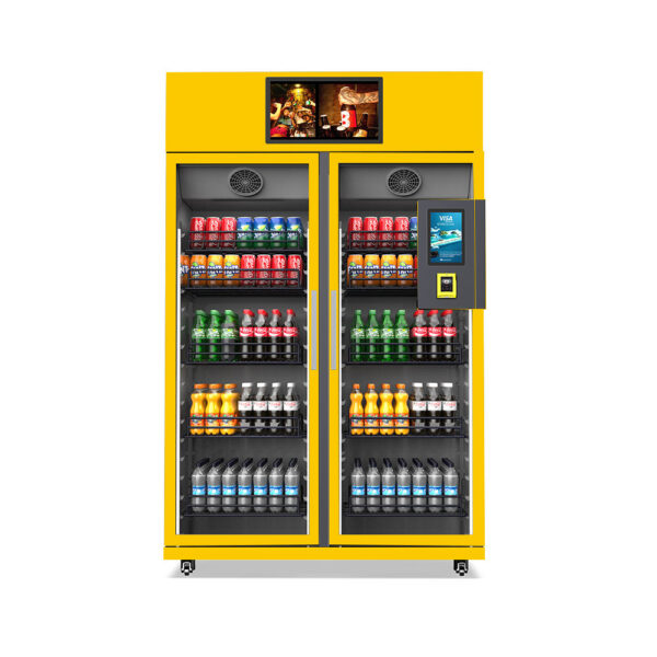 Durable snack vending machine for schools, offices, and public spaces