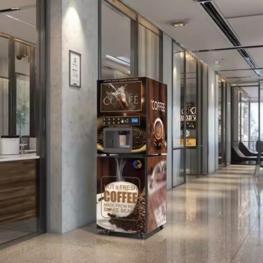 Factory direct smart instant coffee vending machine with sleek design