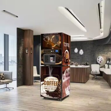 Factory direct smart instant coffee vending machine with sleek design
