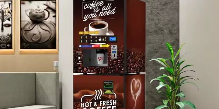 Smart Instant Coffee Vending Machine from Factory Direct Supplier (6) Factory direct smart instant coffee vending machine with sleek design