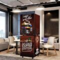Factory direct smart instant coffee vending machine with sleek design