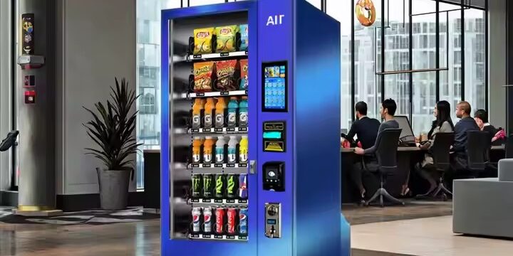 Compact Soda Vending Machine for Office Use