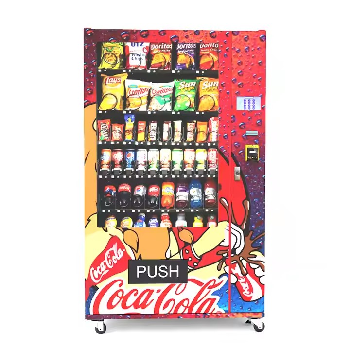 Factory direct snack vending machine with digital screen