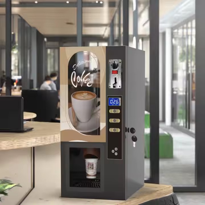 Commercial Instant Coffee Vending Machine with Touchscreen