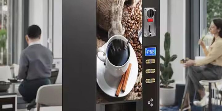 Commercial Instant Coffee Vending Machine with Touchscreen