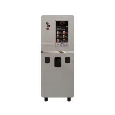 Customizable touchscreen coffee vending machine with modern design