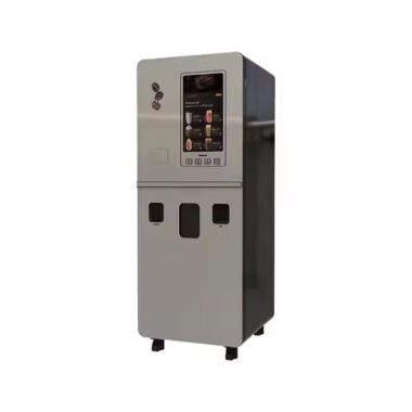 Customizable touchscreen coffee vending machine with modern design
